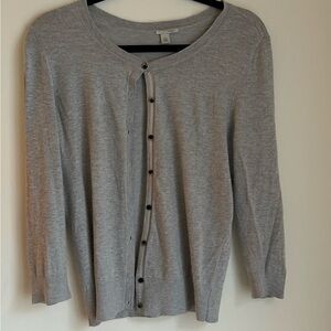 Halogen Gray Cardigan Sweater